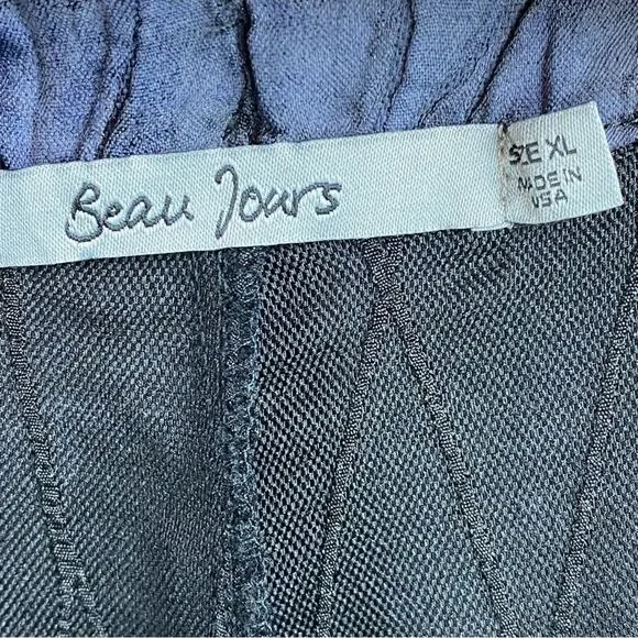 Beau Jours Textured Art To Wear Pants Size XL Gray Lagenlook Artsy - Picture 5 of 10